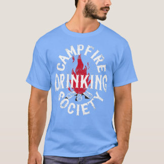 Camiseta Acampamento da Sociedade de Bebendos de Campfire