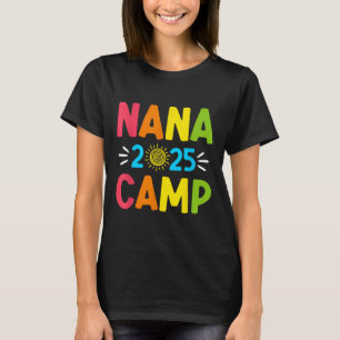 Camiseta Acampamento da Vovó 2025 Férias de Família de Verã