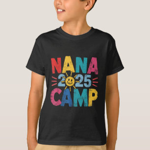 Camiseta Acampamento da Vovó 2025 Férias de Família Verão E