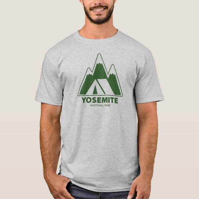 Camiseta Acampamento das Montanhas do Parque Nacional Yosem (Frente)