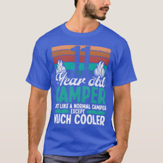 Camiseta Acampamento de 11 anos de idade Escotismo Acampame