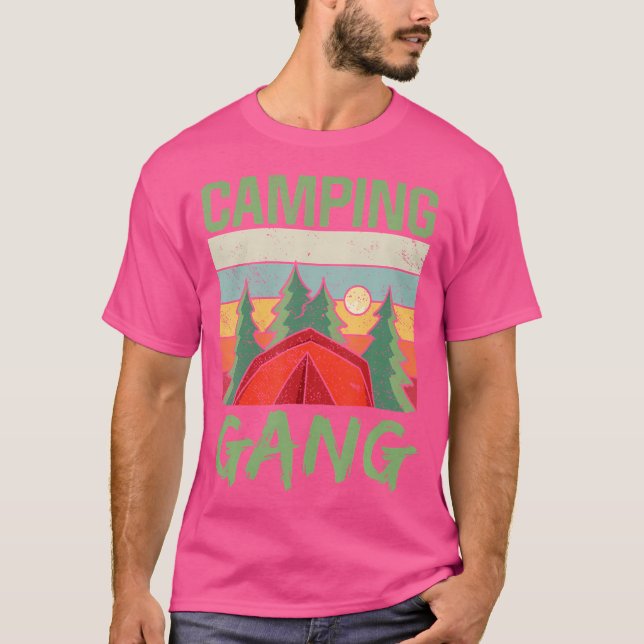 Camiseta Acampamento de acampamento de gangue acampamento C (Frente)