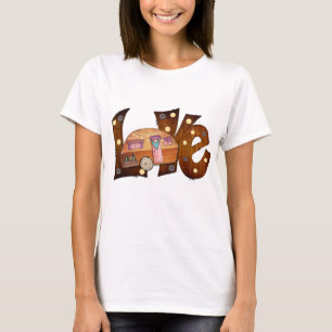 Camiseta Acampamento de amor Bonito
