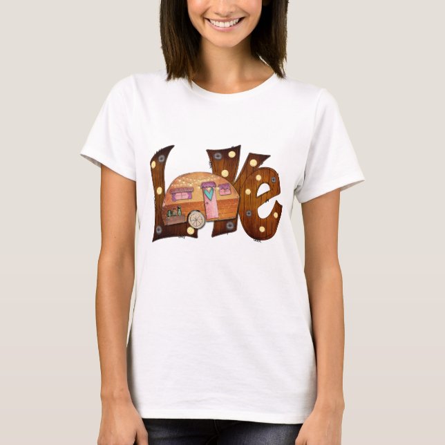 Camiseta Acampamento de amor Bonito (Frente)