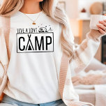 Camiseta Acampamento de Amor Moderno Simples ao Ar Livre<br><div class="desc">Camp Moderno Simples Camping Outdoor Camping Women's T-Shirt apresenta o texto "Live Love Camp" em uma tipografia moderna destacada por estrelas e uma caravana. Perfeito para aqueles que gostam de acampar como presente para ela no aniversário, Natal, Dia de as mães, melhores amigos, irmãs e muito mais. Projetado pelo Evco...</div>