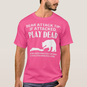 Camiseta Acampamento de Ataque de Urso Andando ao ar livre 