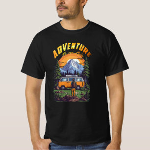 Camiseta Acampamento de Aventura em Floresta