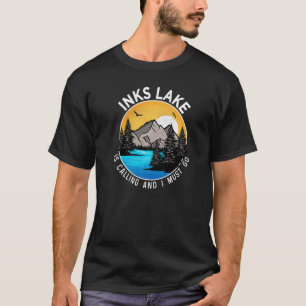 Camiseta Acampamento de barco de pesca Lago Lakeview Inks