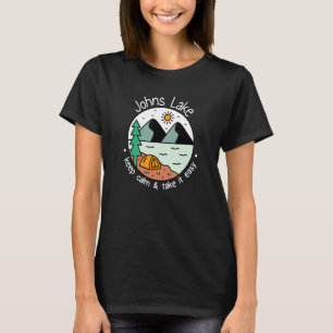 Camiseta Acampamento de Barcos de pesca, leve o lago Johns