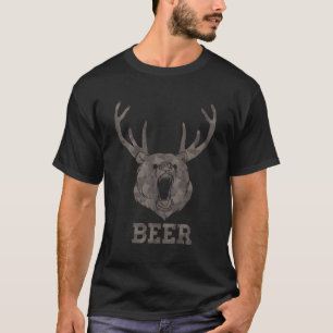 Camiseta Acampamento de caça ao Bebendo de cervejas cerveje