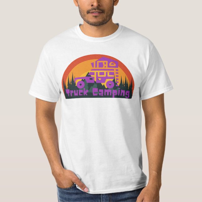 Camiseta Acampamento de caminhão (Frente)