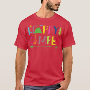 Camiseta Acampamento de Campo de Verão Feliz