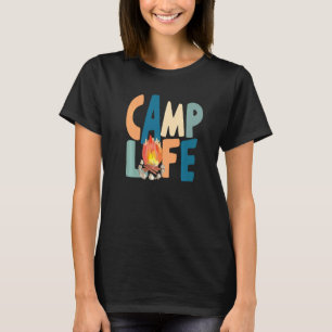 Camiseta Acampamento de Campo de Vida no Verão Acampamento