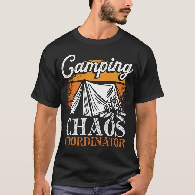 Camiseta Acampamento de Caos de Campanha de Impressão Secun (Frente)