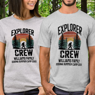 Camiseta Acampamento de Férias em Família Correspondente Ex