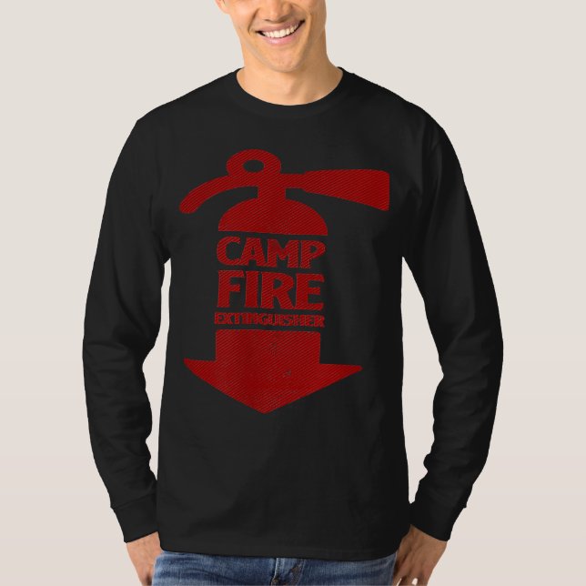 Camiseta Acampamento de Fogo Extinguista Escoteiro Campo de (Frente)