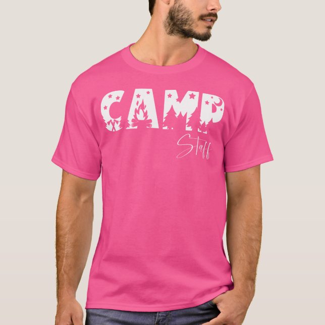Camiseta Acampamento de Funcionarios do Campo de Verão (Frente)