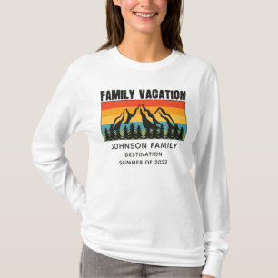 Camiseta Acampamento de Itinerância de Montagens de Férias