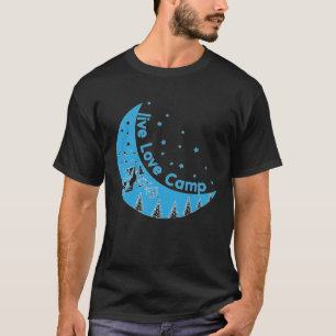 Camiseta Acampamento de Lua Azul ao Vivo Camp para Campos
