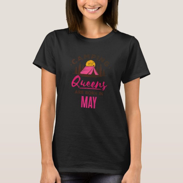 Camiseta Acampamento de maio Camper Mulheres Meninas (Frente)