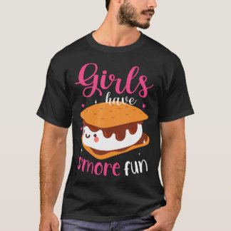 Camiseta Acampamento de Marshmallow Mulheres Meninas Têm Sm