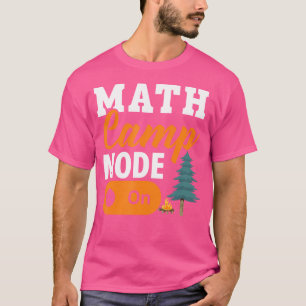 Camiseta Acampamento de Matemática Matemático Camper Matemá