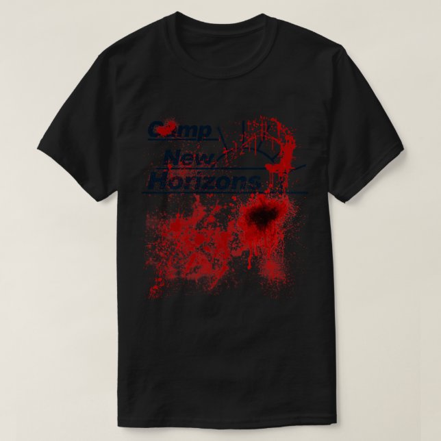 Camiseta Acampamento de Nova Horizontes do Campo de Angelas (Frente do Design)