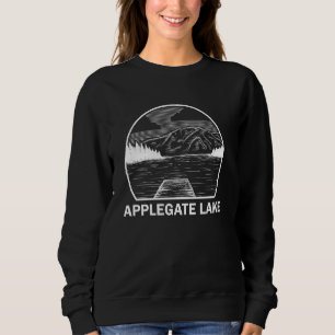 Camiseta Acampamento de Pesca Funny do Lago Applegate Orego