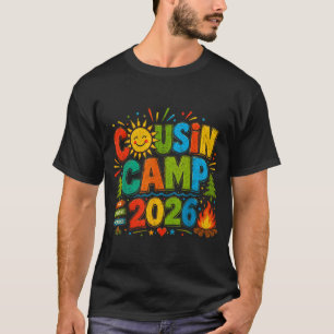 Camiseta Acampamento de primo vintage 2026 férias familiare