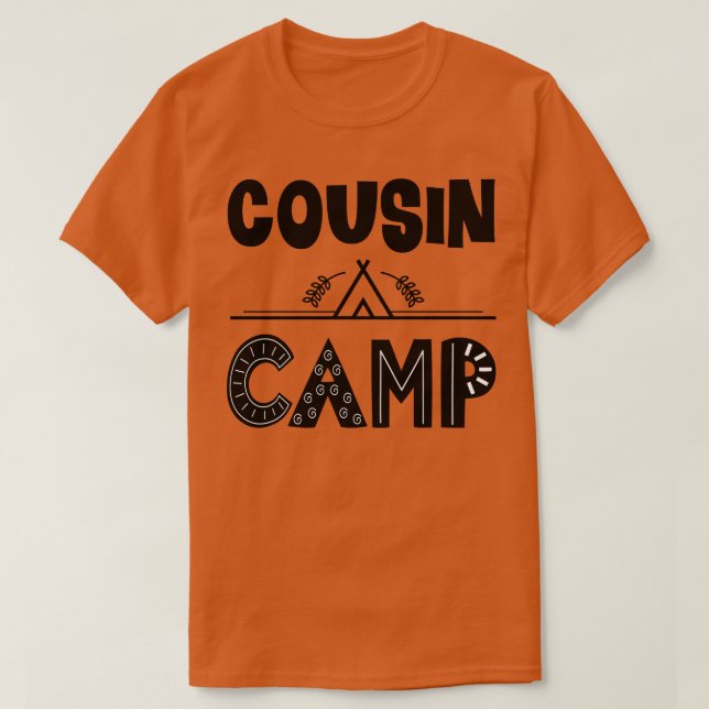 Camiseta Acampamento de Primos (Frente do Design)