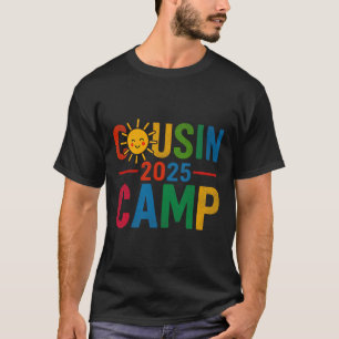 Camiseta Acampamento de Primos 2025 Férias de Verão Encontr