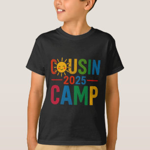Camiseta Acampamento de Primos 2025 Férias de Verão Encontr