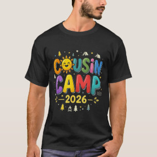 Camiseta Acampamento de primos férias de verão de 2026 acam