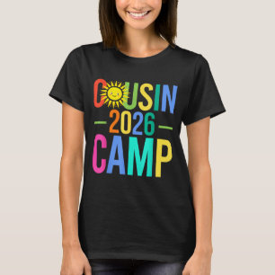 Camiseta Acampamento de primos férias de verão de 2026 da f