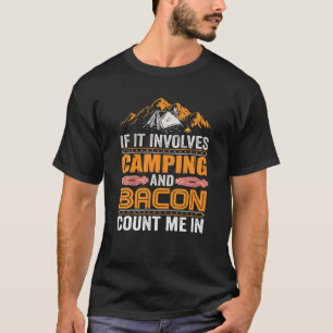 Camiseta Acampamento De Retro Engraçado Se Envolver Acampam