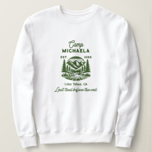 Camiseta Acampamento de Solteira Última Trilha Antes do Véu