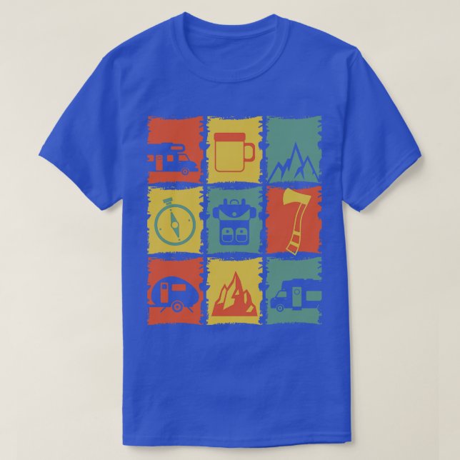 Camiseta Acampamento de uma Camper (Frente do Design)