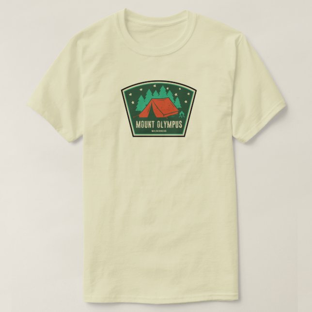 Camiseta Acampamento de Utah no Monte Olympus Wilderness (Frente do Design)
