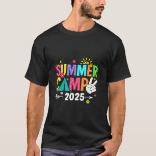 Camiseta Acampamento de Verão 2025 Acampamento Fogueira Fér