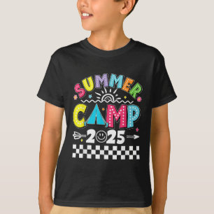 Camiseta Acampamento de Verão 2025 Férias de Verão 2025 Fam