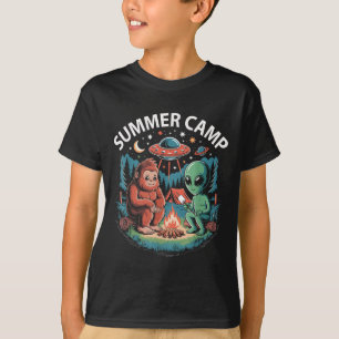 Camiseta Acampamento de verão infantil alienígena ufo diret