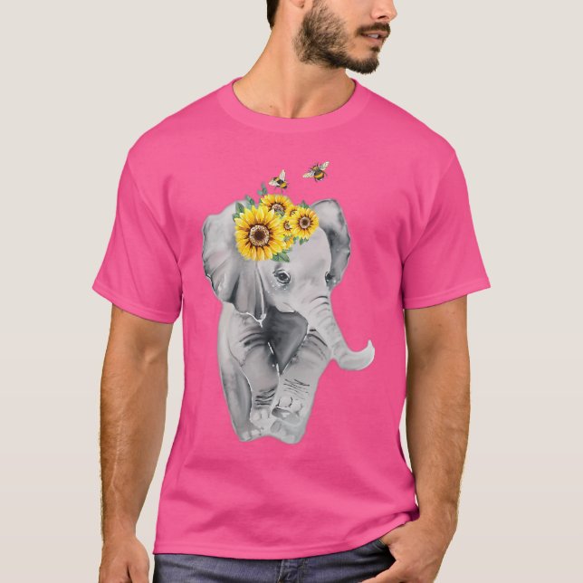 Camiseta Acampamento de Verão que Pega no Bumbum do Elefant (Frente)
