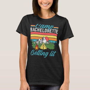 Camiseta Acampamento Despedida de Solteira Casando Noiva Fe