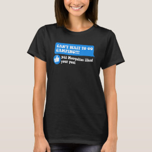Camiseta Acampamento Dizendo Humor À Porta Da Piada