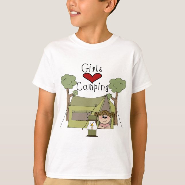 Camiseta Acampamento do amor das meninas (Frente)