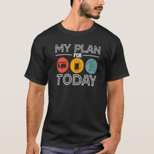 Camiseta Acampamento do Motorhome RV Meu Plano Para Hoje