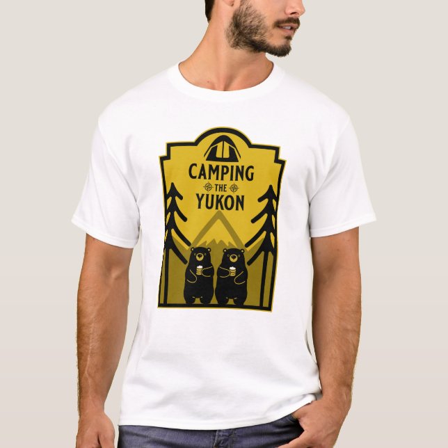 Camiseta Acampamento Do Rio Yukon No Canadá (Frente)