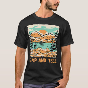 Camiseta Acampamento E Contar Aos Amigos Camp Casais