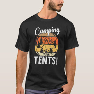 Camiseta Acampamento é em tendas acampando