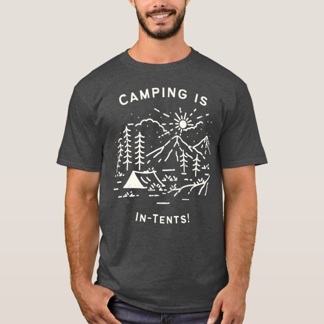 Camiseta Acampamento é garota determinada (Frente)